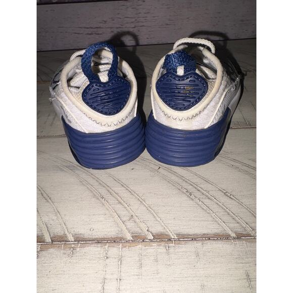Baby Nike Air Max White and Navy Blue sz 2C - Picture 4 of 6